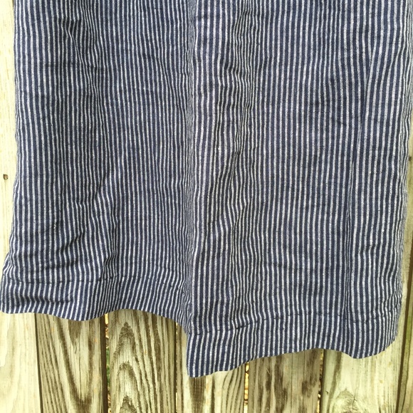 Pyne & Smith medium new version indigo stripe with back tie - Picture 4 of 7